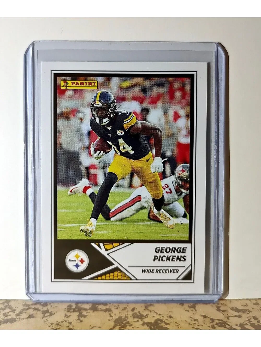George Pickens 2024 Panini NFL #9 Sticker Card Pittsburgh Steelers